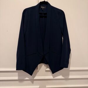 Lulus Women's S Navy Blue Open Front Blazer Jacket Career